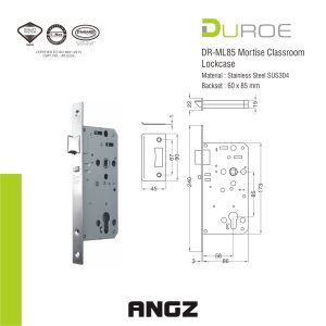 DR-ML85 Mortise Classroom Lockcase